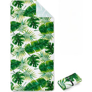 Strandtuch XXL Mikrofaser schnelltrocknendes Badetuch 160x90cm Tropic Leaves von guteszeug.ch