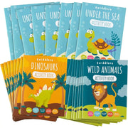 Malbuch Mini Safari, Dinosaurier, Wassertiere 24 Stück von Twiddlers