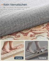 Wohnzimmerteppich Rutschfest Vintage Beige 120 x 170 cm von Songmics