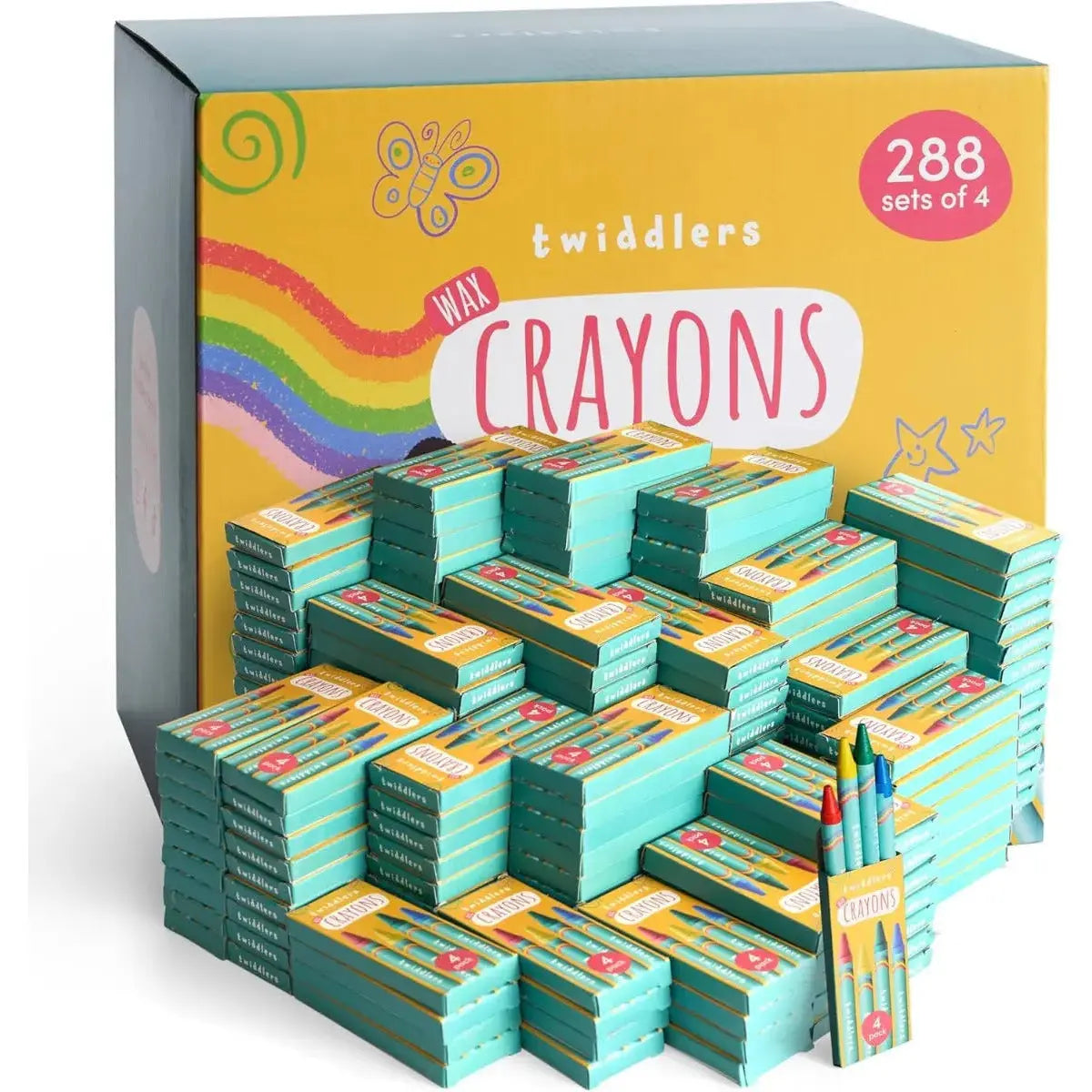 Buntstifte 4er-Set 288 Packungen von Twiddlers