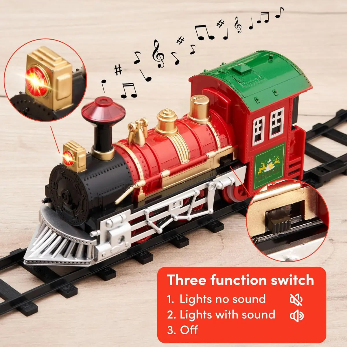 Weihnachtszug Eisenbahn 15-Teilig von Twiddlers