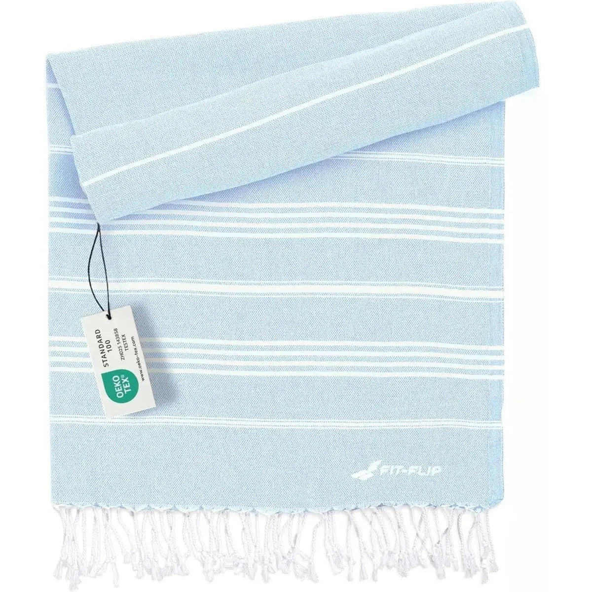 Hamamtuch Baumwolle Recycelt 100x200cm Ice Blue - Sultan von guteszeug.ch