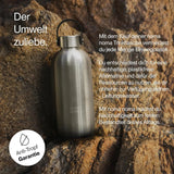 Trinkflasche Edelstahl auslaufsicher 750ml Ice Silver von noma noma