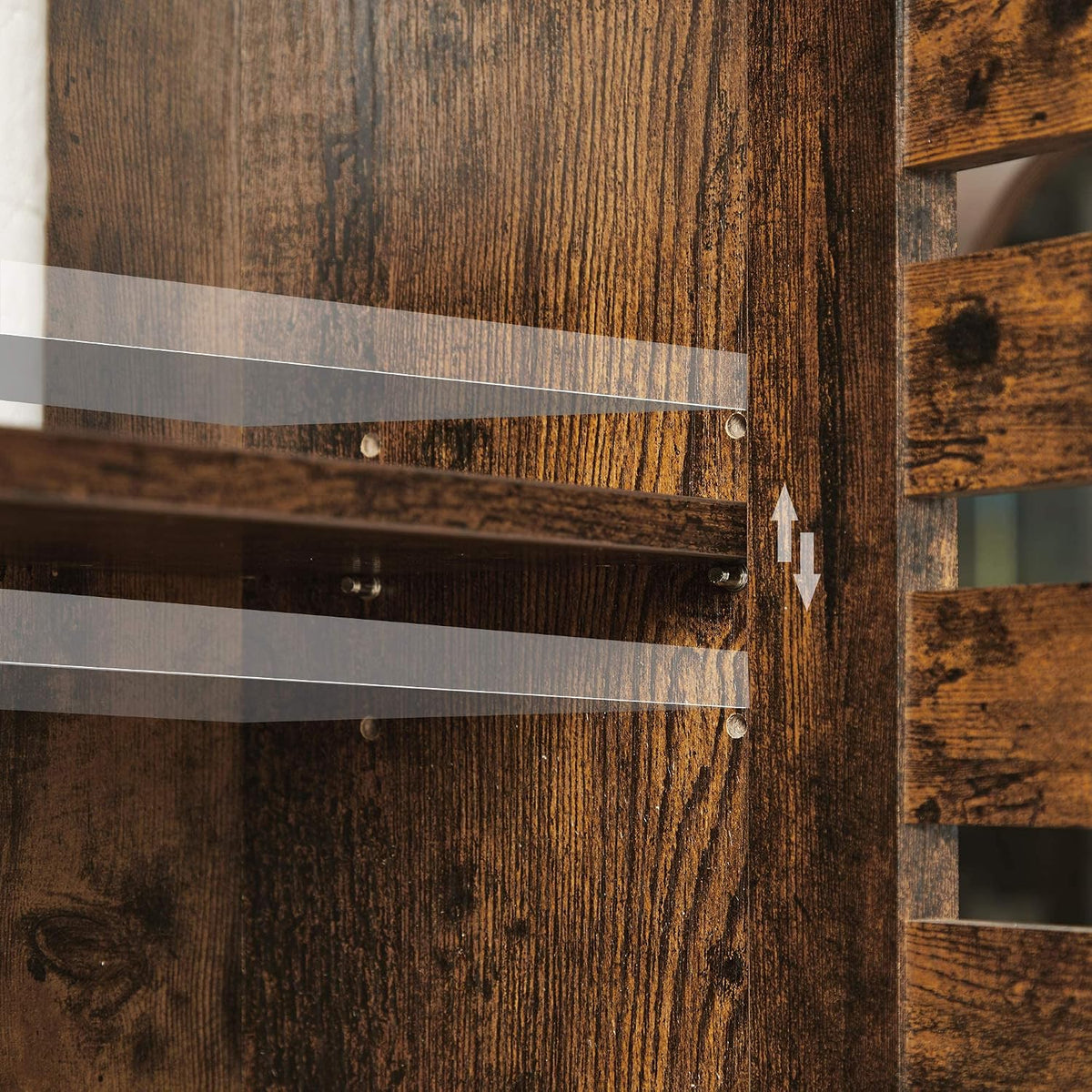 Wandschrank 60x20x70 cm Badschrank Vintage Braun von Songmics