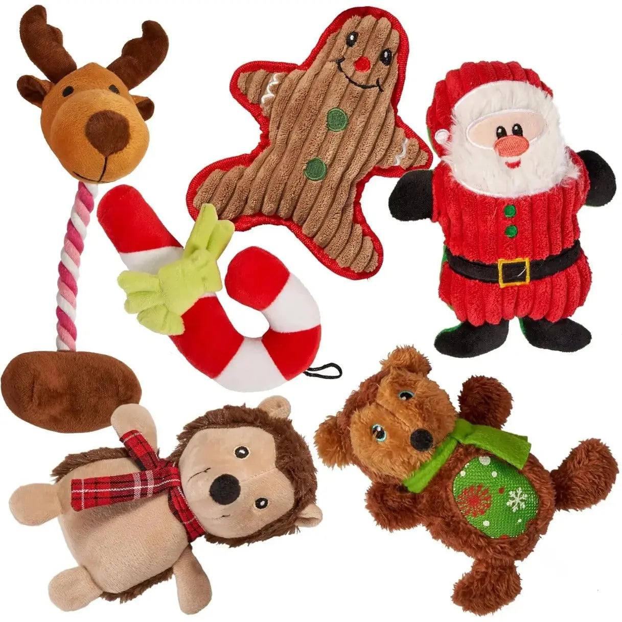 Hundespielzeug Weihnachten 6 Stück von Twiddlers