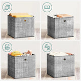 Aufbewahrungsbox Ordnungsboxen Organizer Vliesstoff 6er Set von Songmics