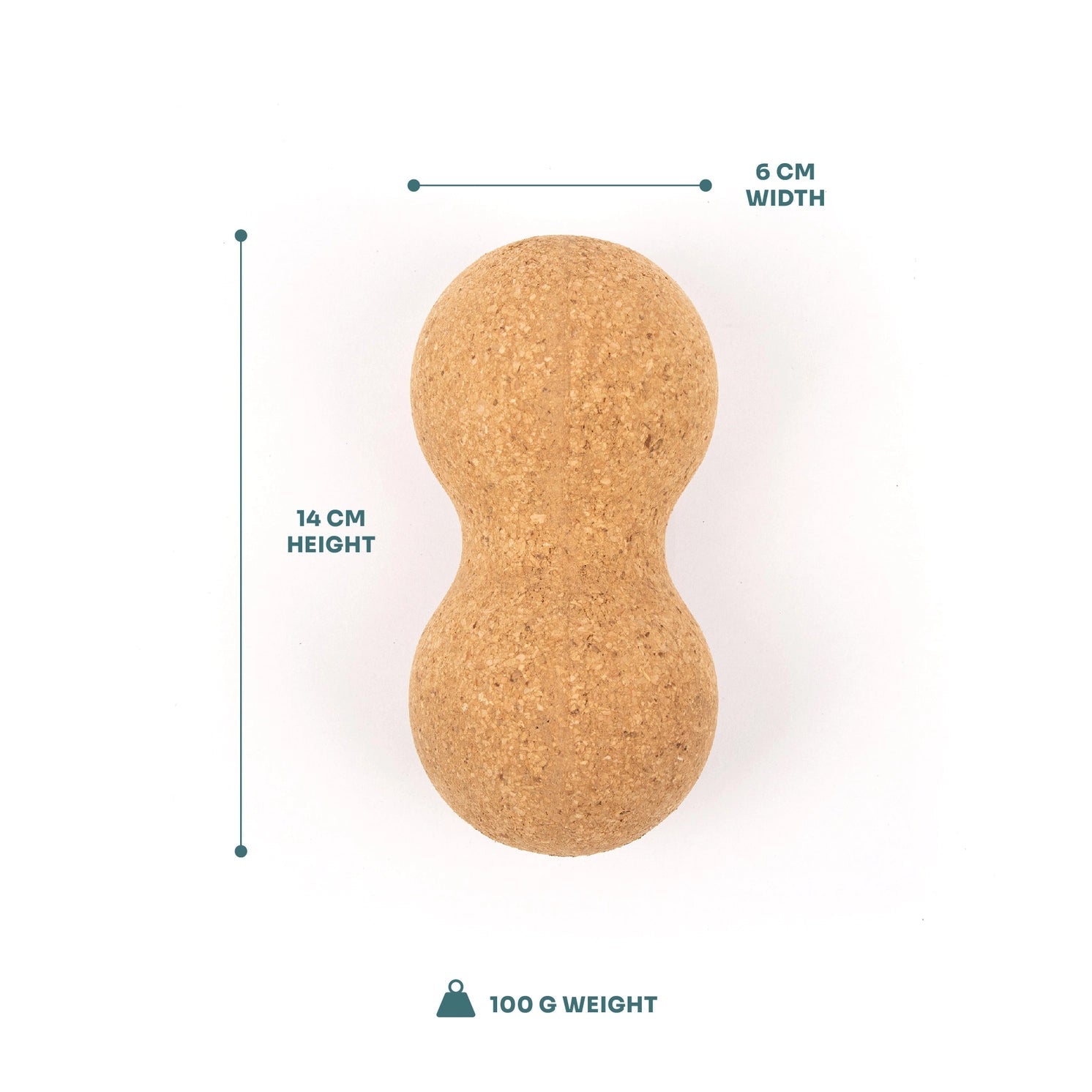 Duo Massageball Peanut Kork von Myga