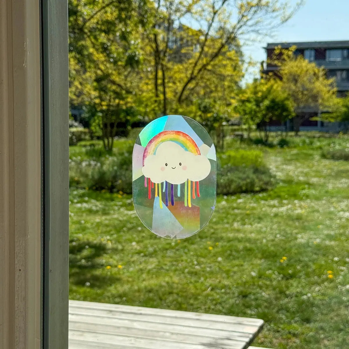 Sonnenfänger Fenstersticker Farbenregen Drizzle von Botanopia