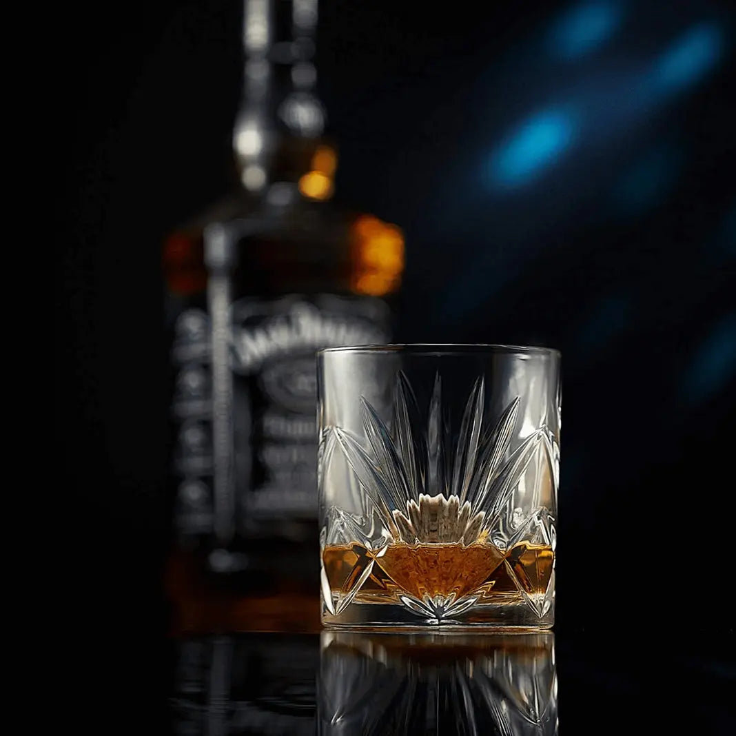 Palm Whiskeygläser mit Kühlsteinen Geschenkset von ROCKS Whiskey Chilling Stones