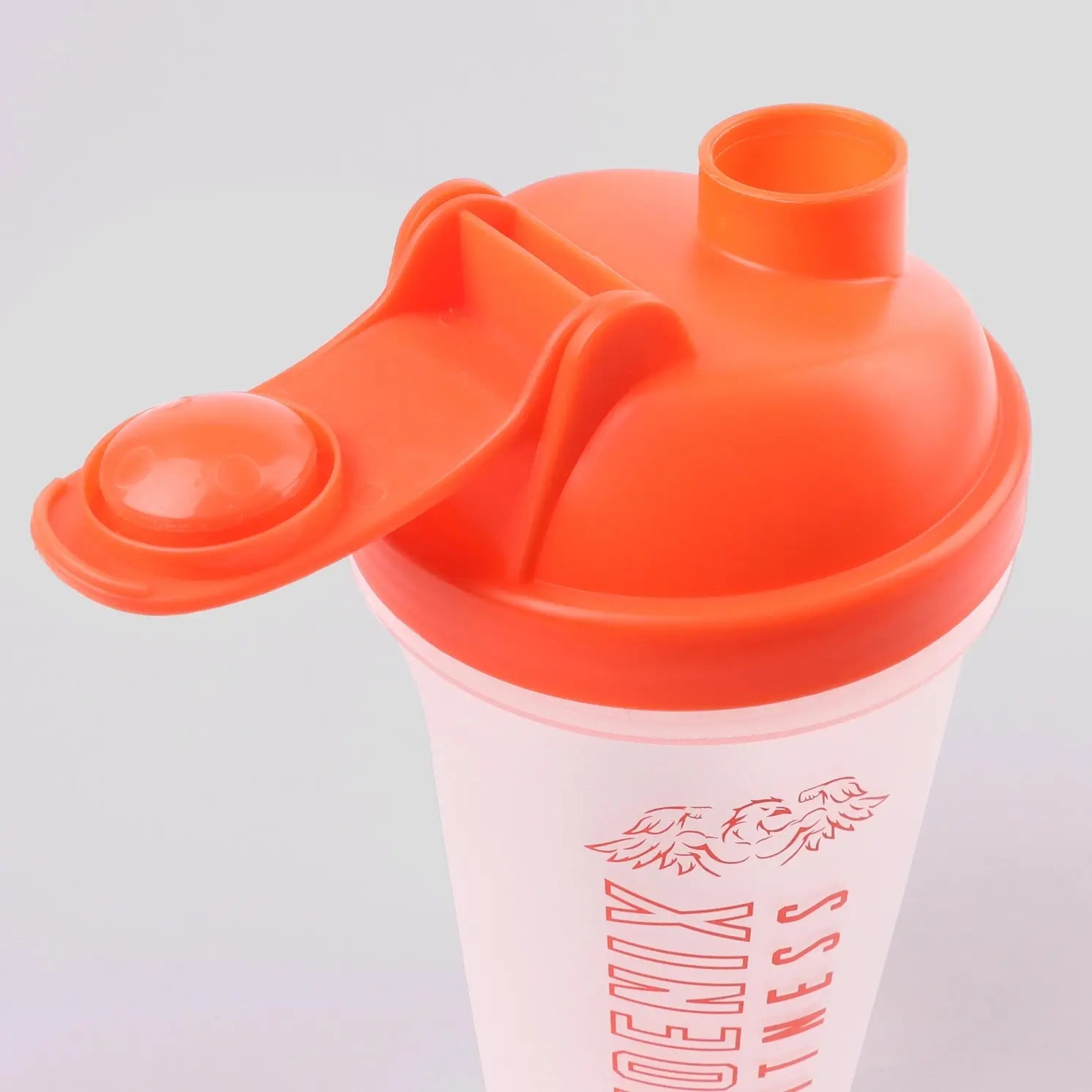 Protein Shaker 700 ml Orange von Phoenix Fitness