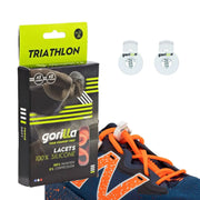 Elastische Schnürsenkel Flexibel Ohne Binden Silikon Triathlon Neonorange von guteszeug.ch