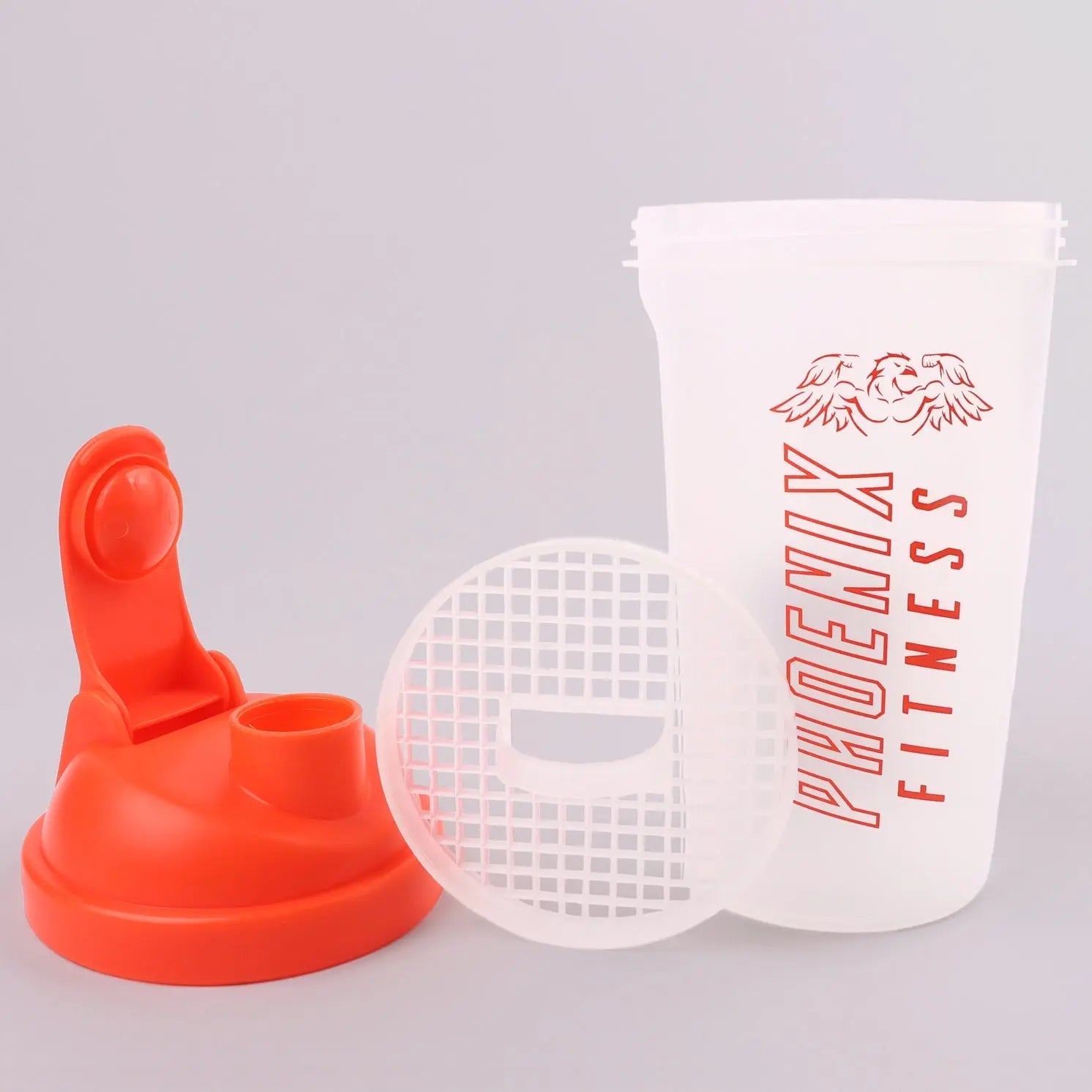 Protein Shaker 700 ml Orange von Phoenix Fitness