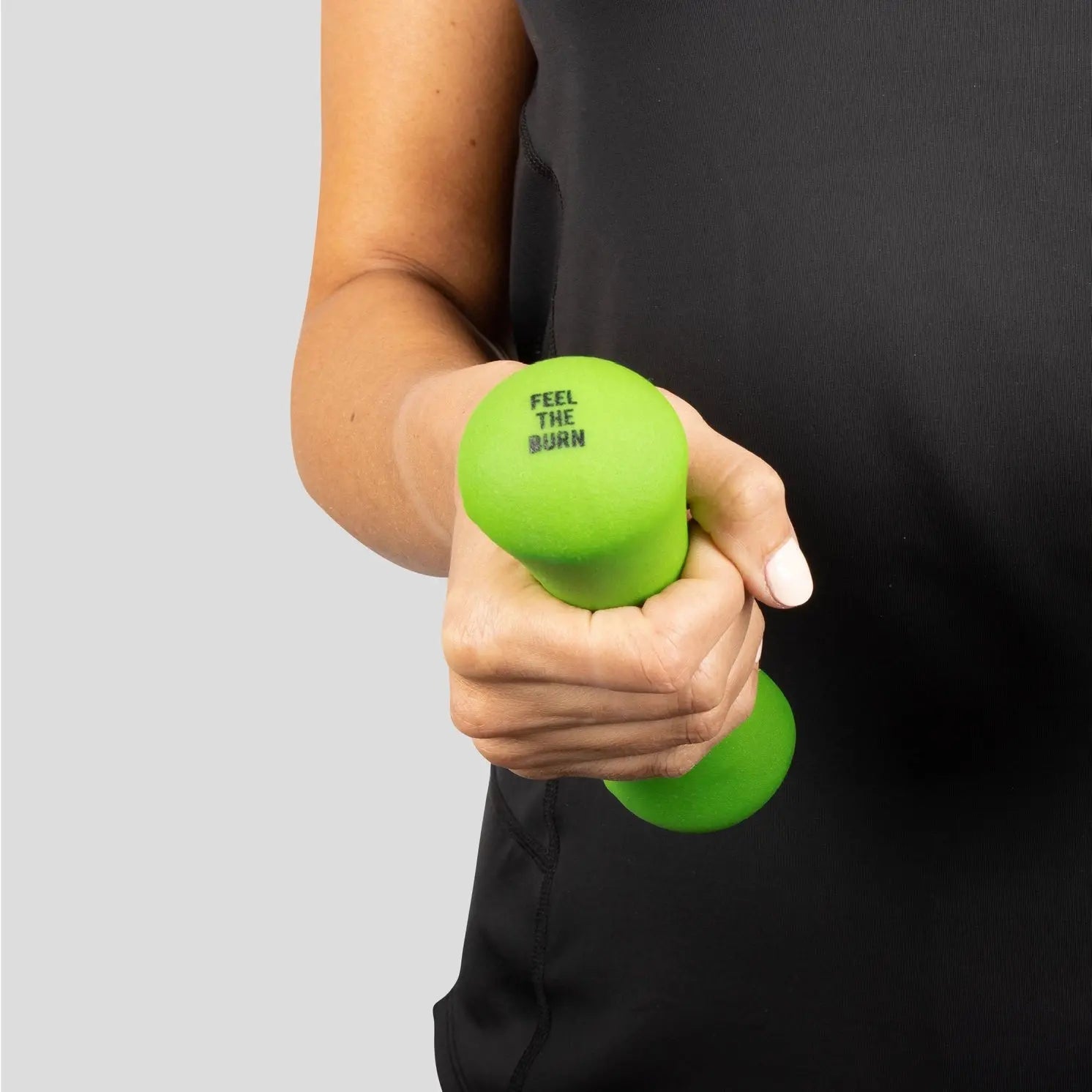 Kurzhantel 1 Kilo Mit Neopren-Beschichtung Grün von Phoenix Fitness