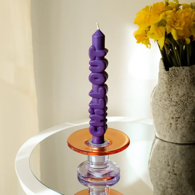 Kerze Taper candle CHILL OUT Indigo von Taper Candles