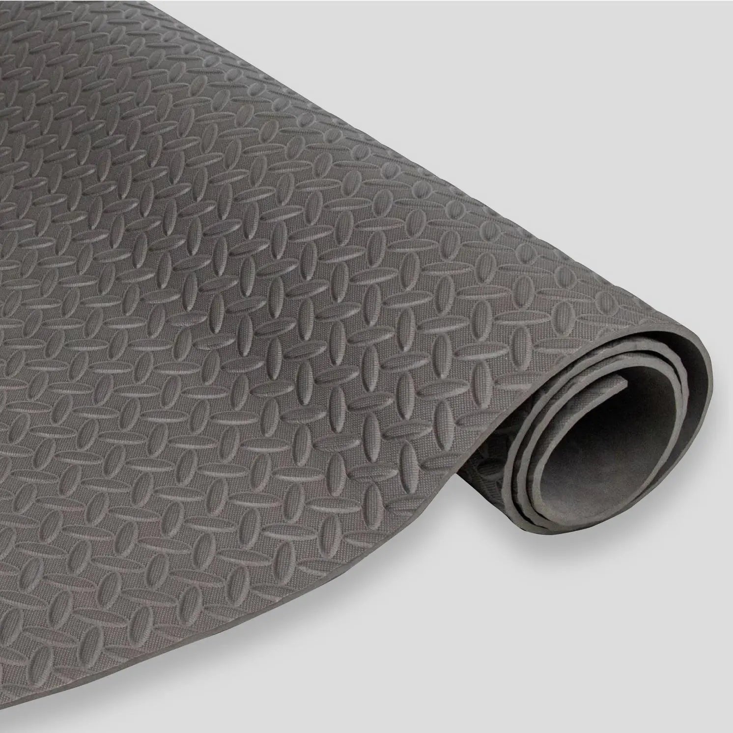 Antirutsch Fitnessmatte Gummischaum Grau von Phoenix Fitness