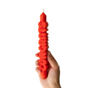Kerze Taper candle CONGRATS Orange von Taper Candles