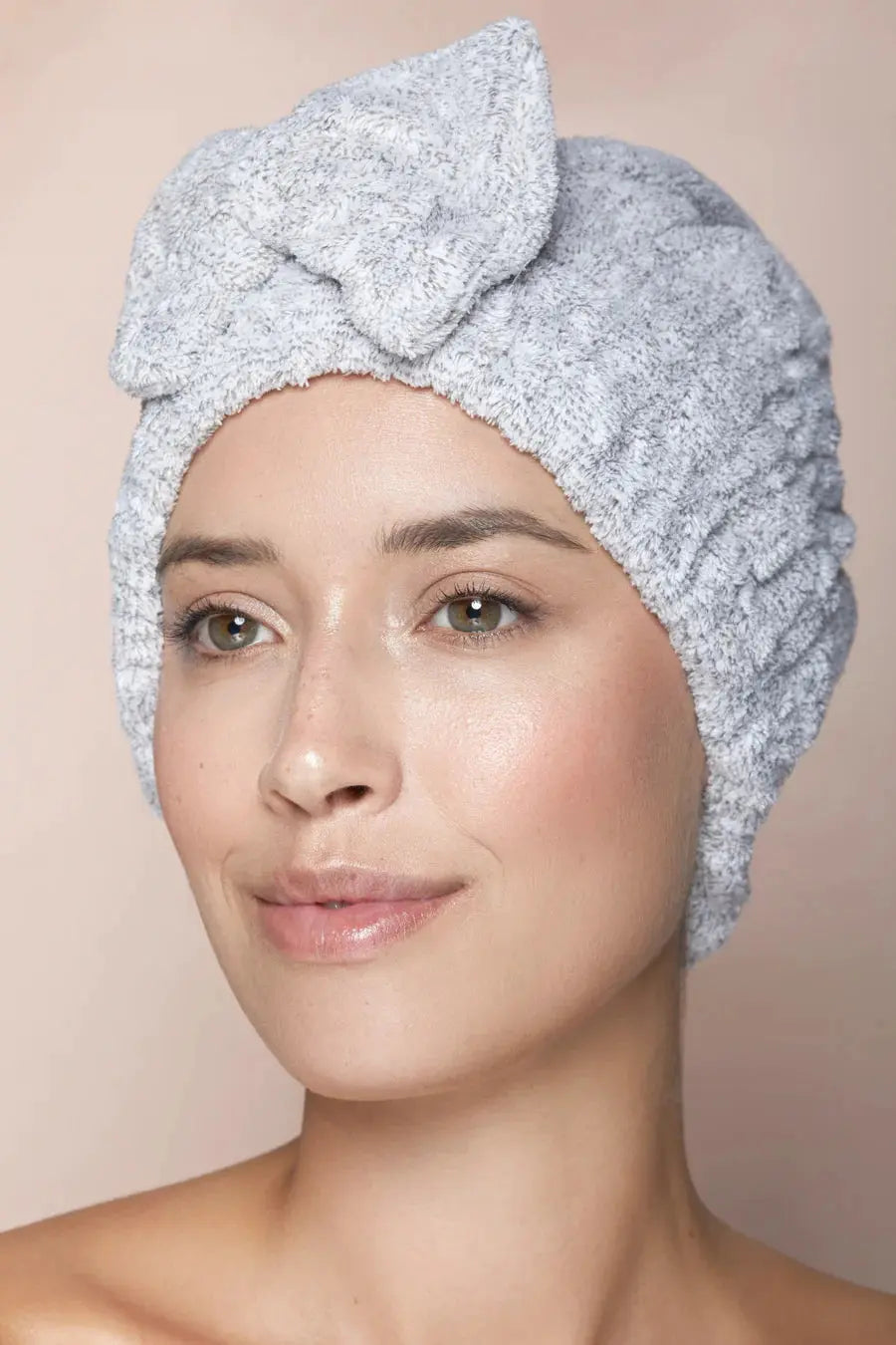 Haarturban mit Schleife schnelltrocknend Aus Mikrofaser Rosa von Paloma Beauties