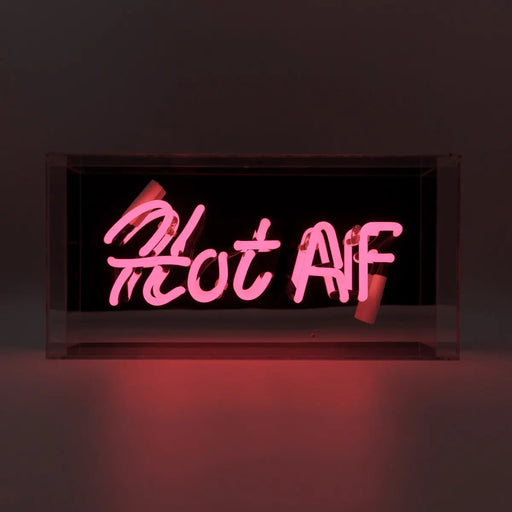 Acryl-Box Neon - Hot AF rosa von Locomocean