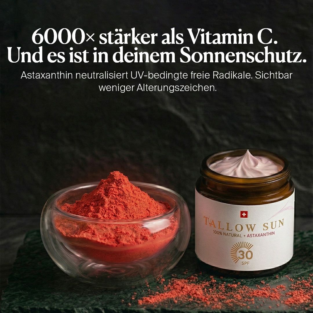 Tallow SUN - Natürlicher Sonnenschutz LSF 30 mit Rindertalg, Astaxanthin & Vitamin E, 60ml von guteszeug.ch