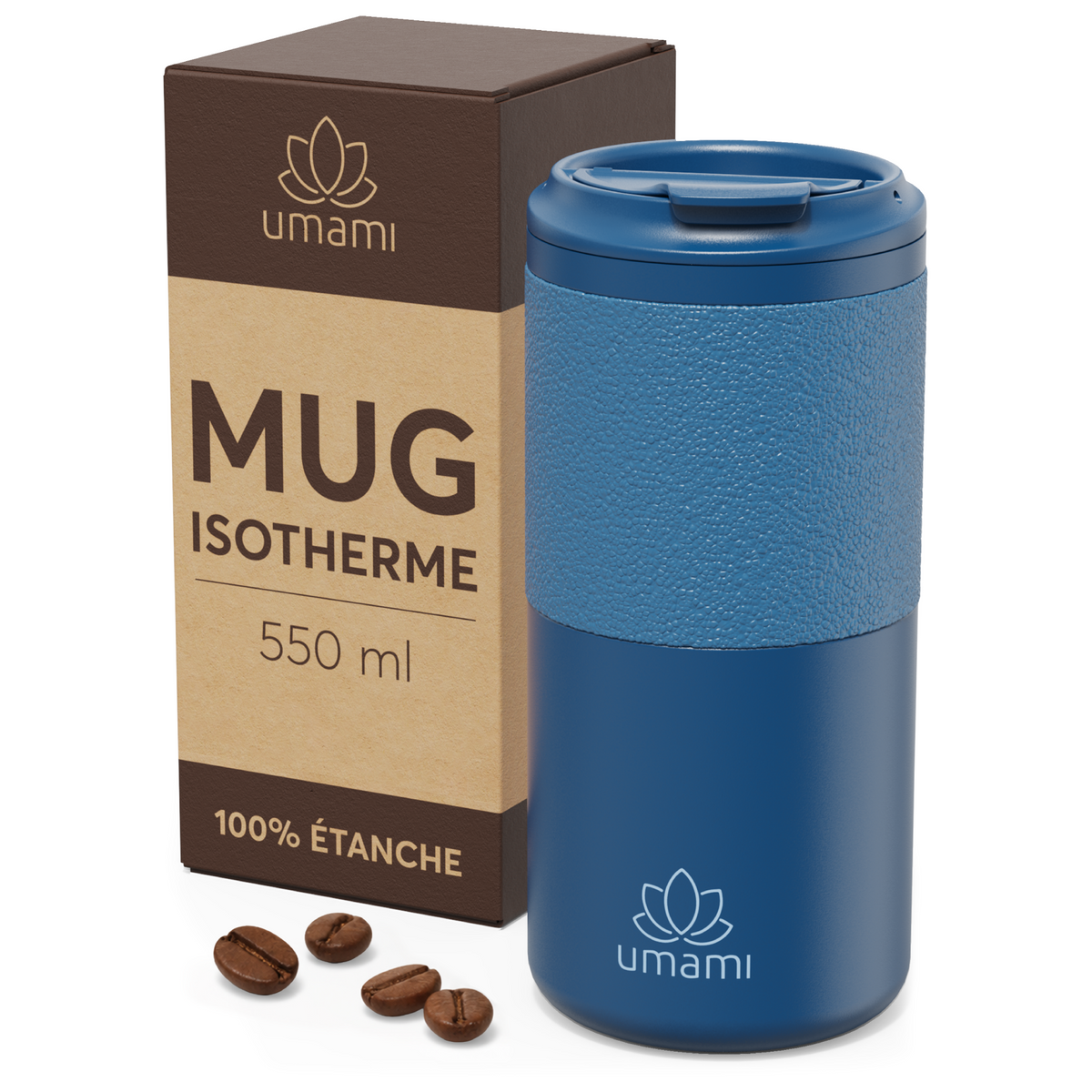 Thermobecher Blau 550 ml von Umami