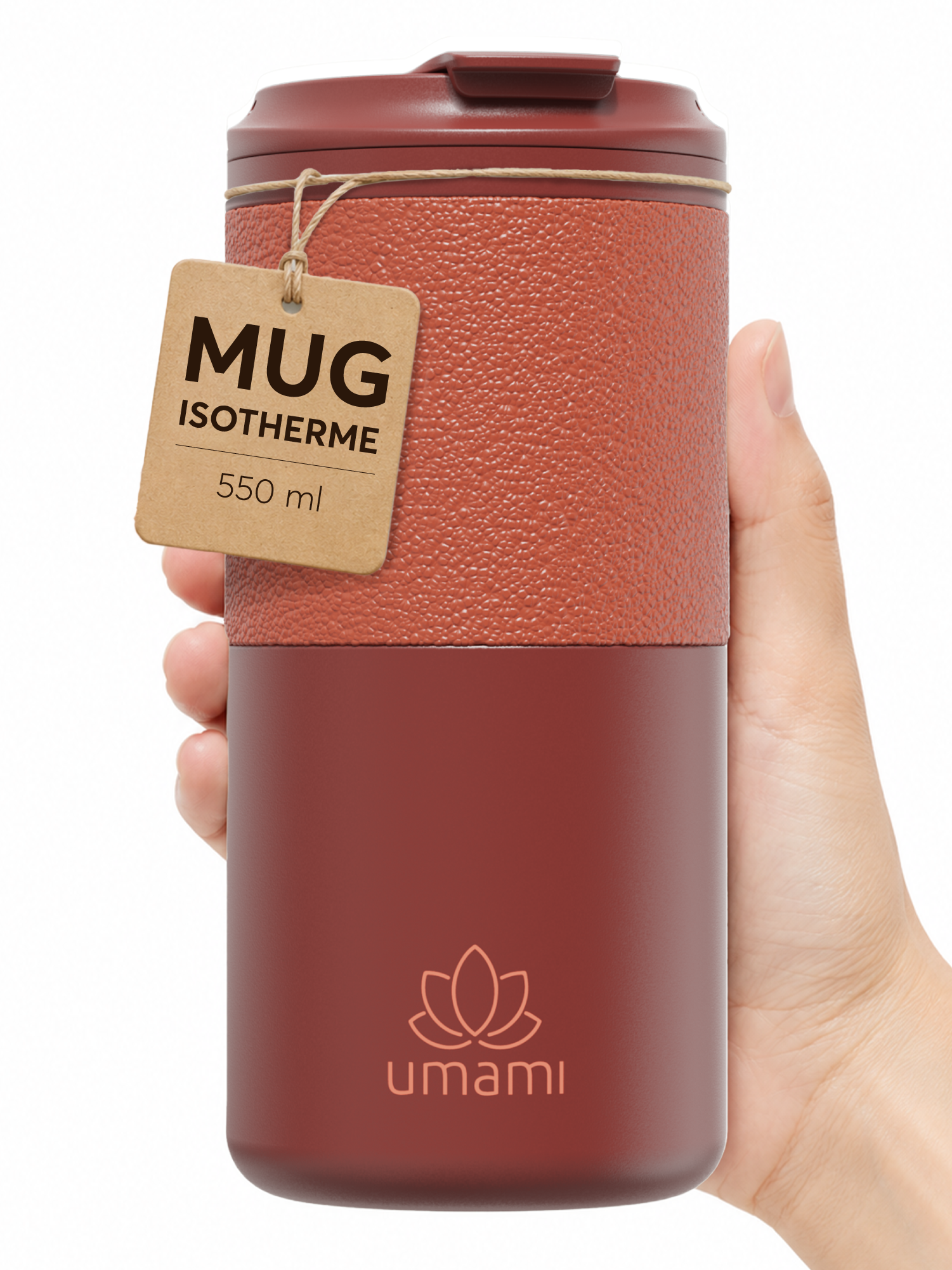 Thermobecher Rot 550 ml von Umami