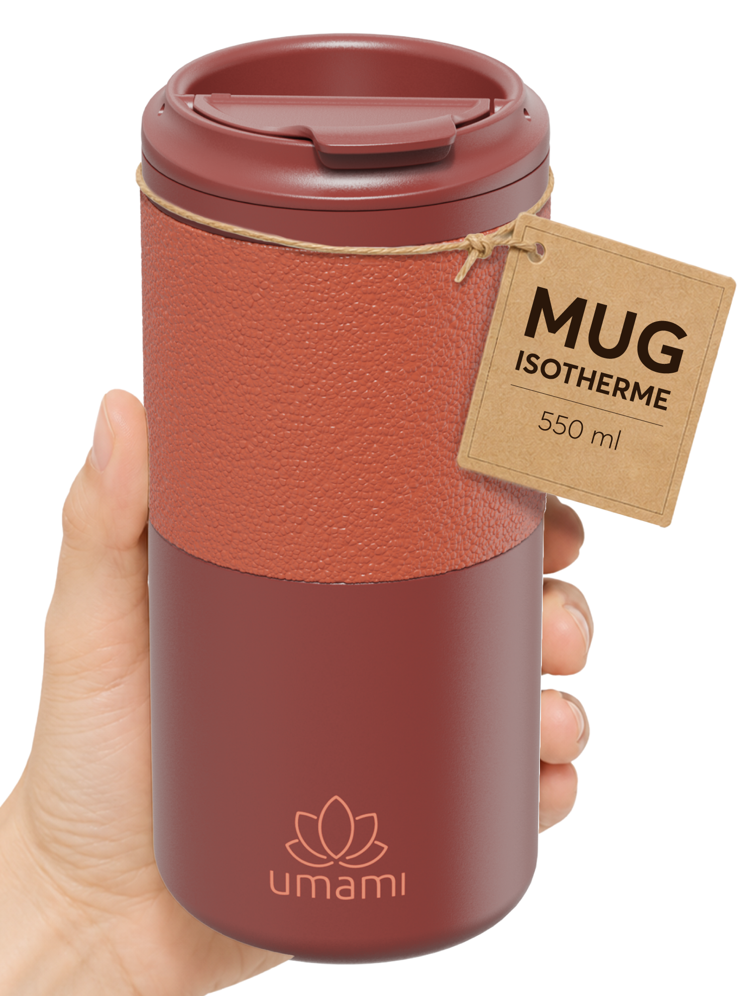Thermobecher Rot 550 ml von Umami