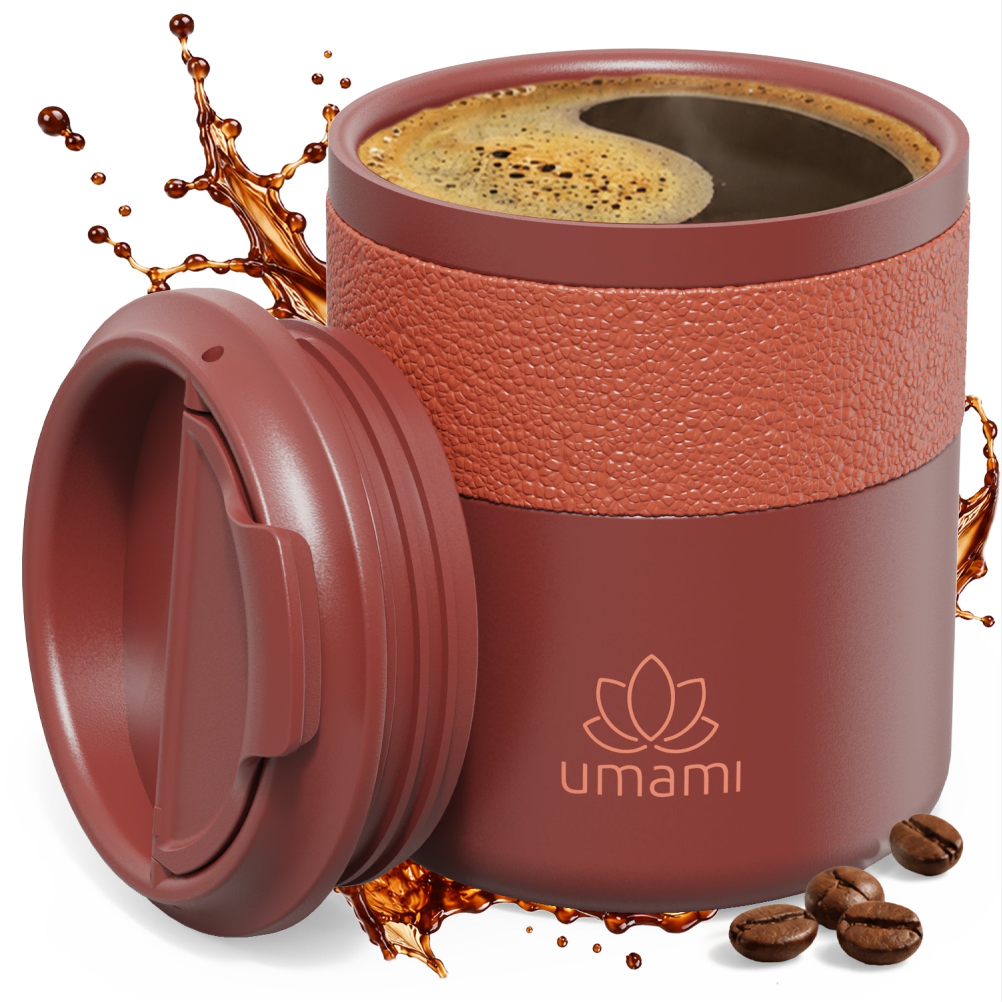 Thermobecher Rot 280 ml von Umami
