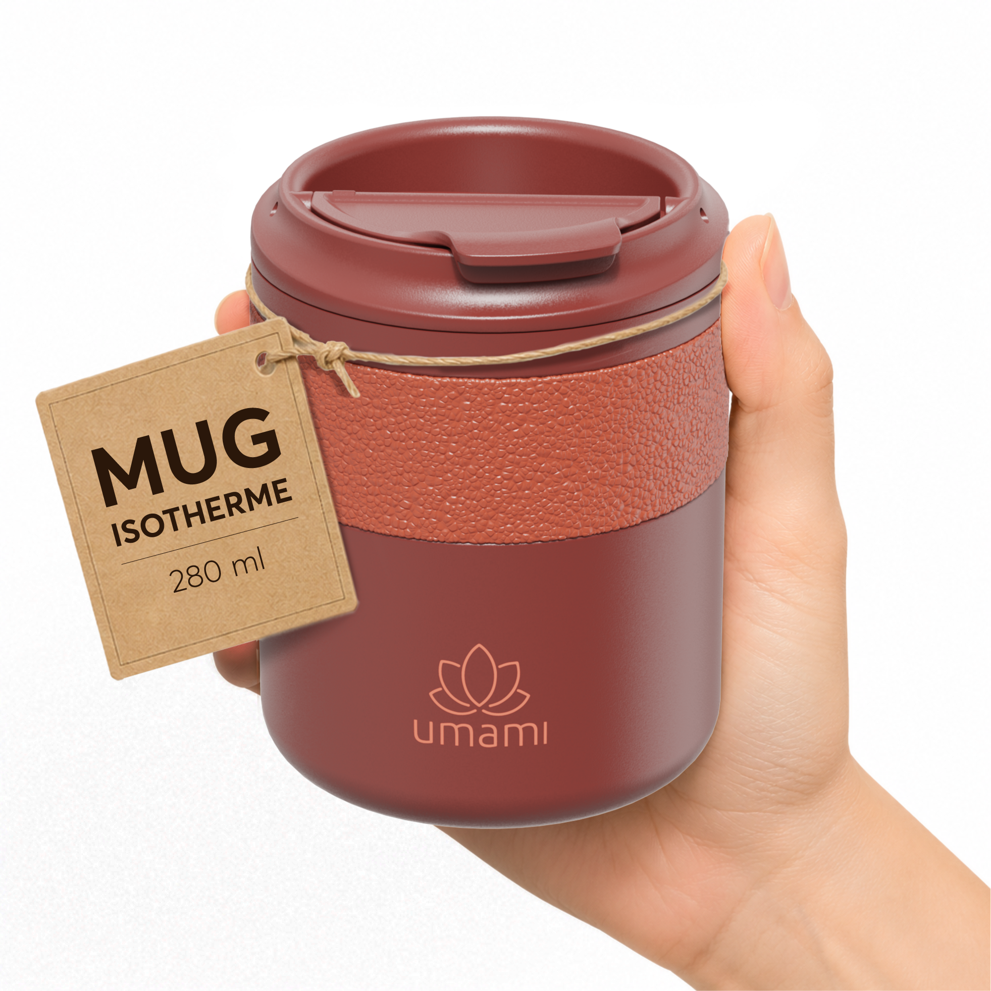 Thermobecher Rot 280 ml von Umami