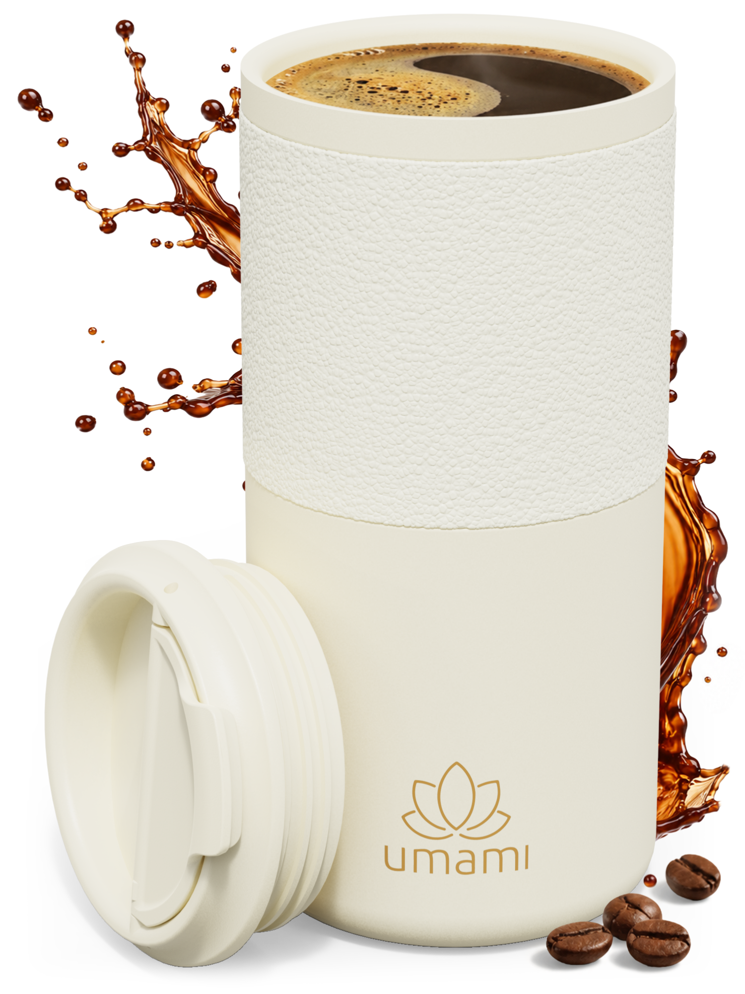 Thermobecher Creme 550 ml von Umami