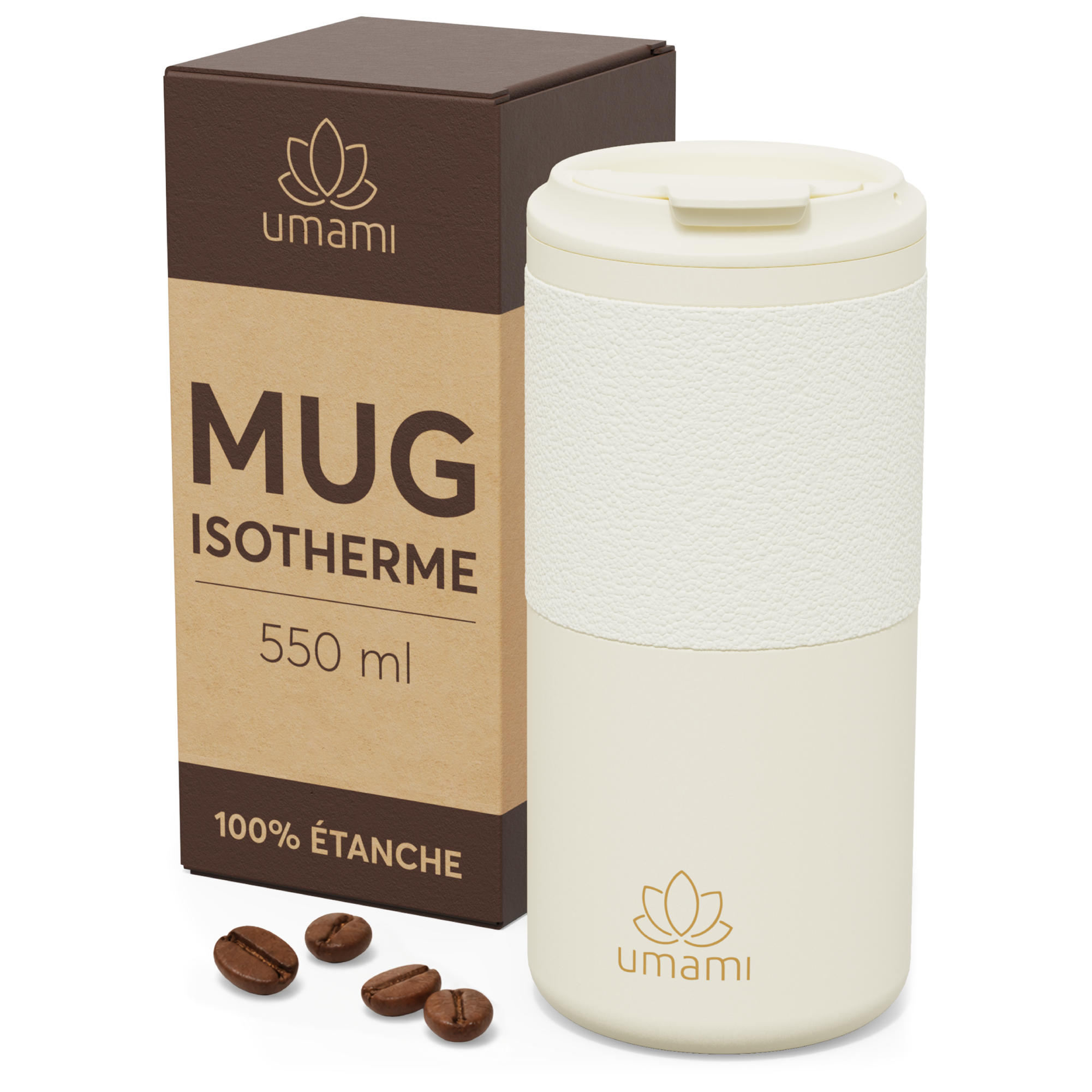 Thermobecher Creme 550 ml von guteszeug.ch