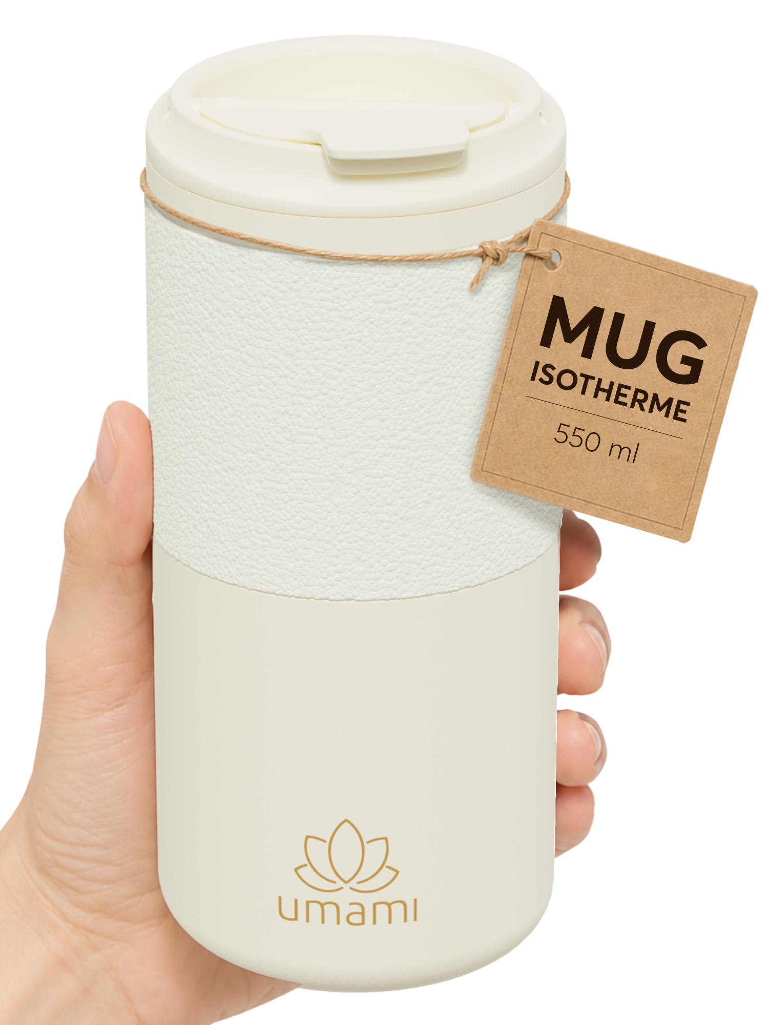 Thermobecher Creme 550 ml von guteszeug.ch