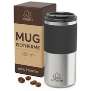 Thermobecher Schwarz & Metall 550 ml von Umami