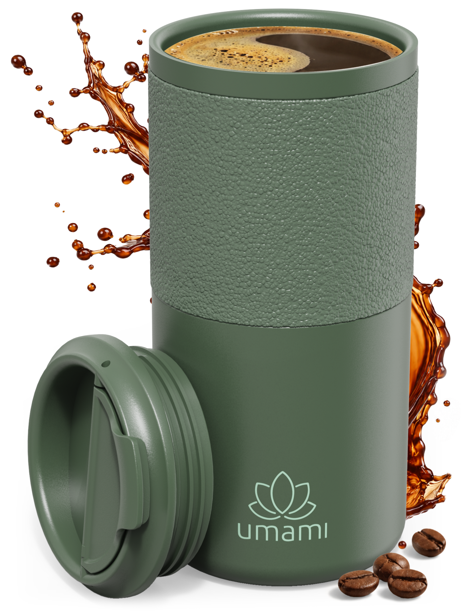 Thermobecher Grün 550 ml von Umami
