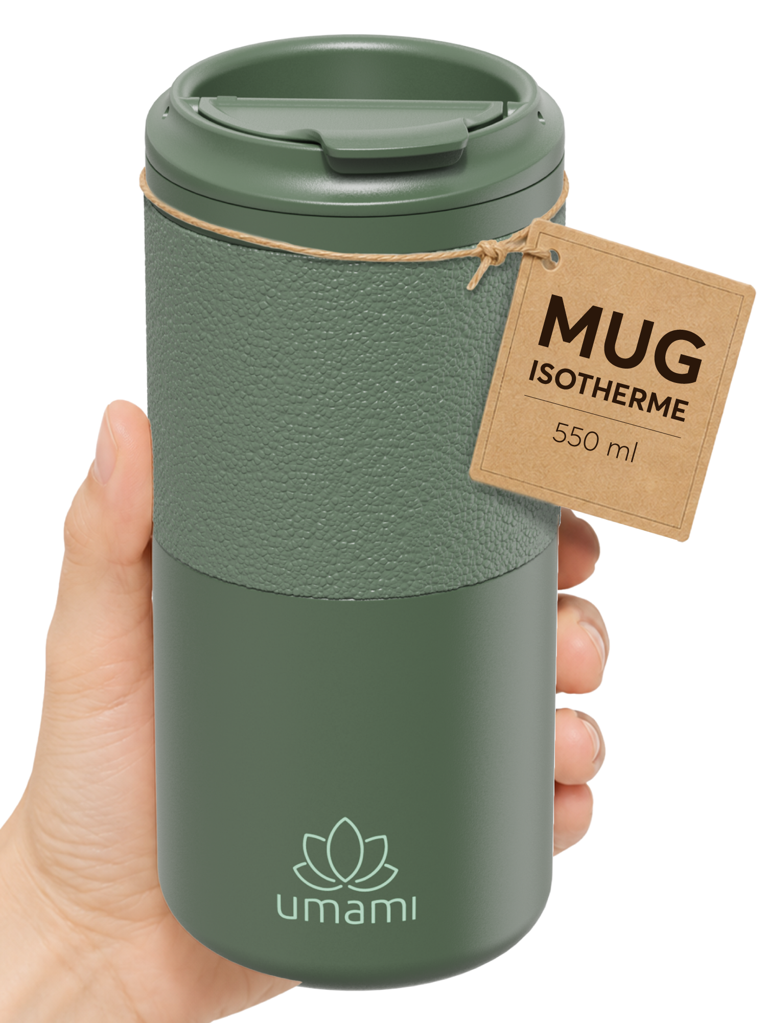 Thermobecher Grün 550 ml von Umami