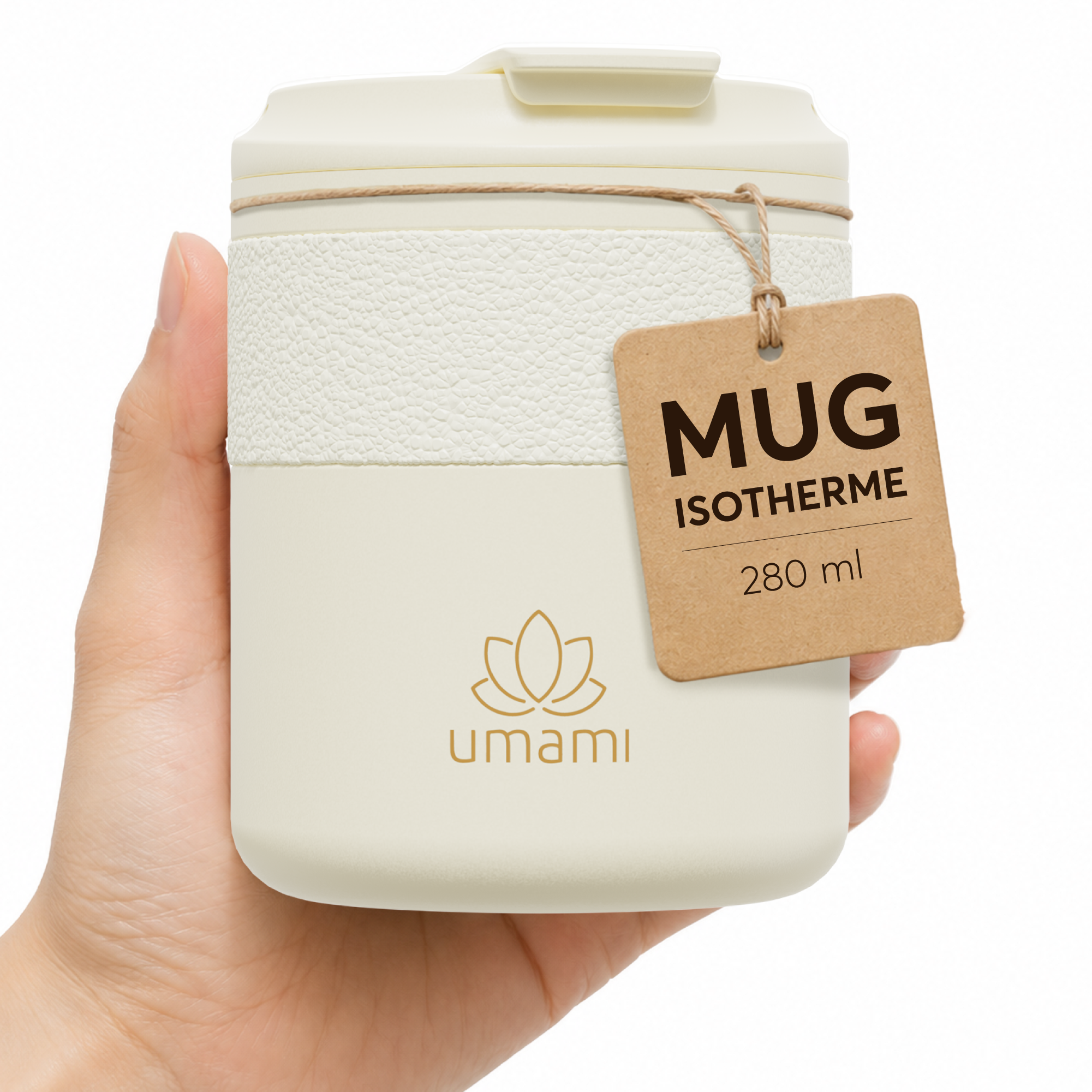 Thermobecher Creme 280 ml von Umami