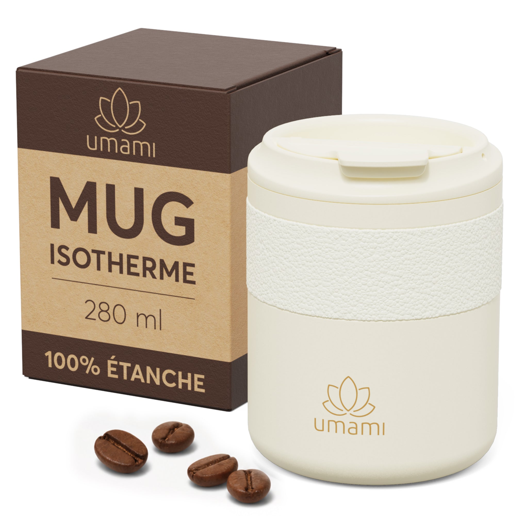 Thermobecher Creme 280 ml von Umami