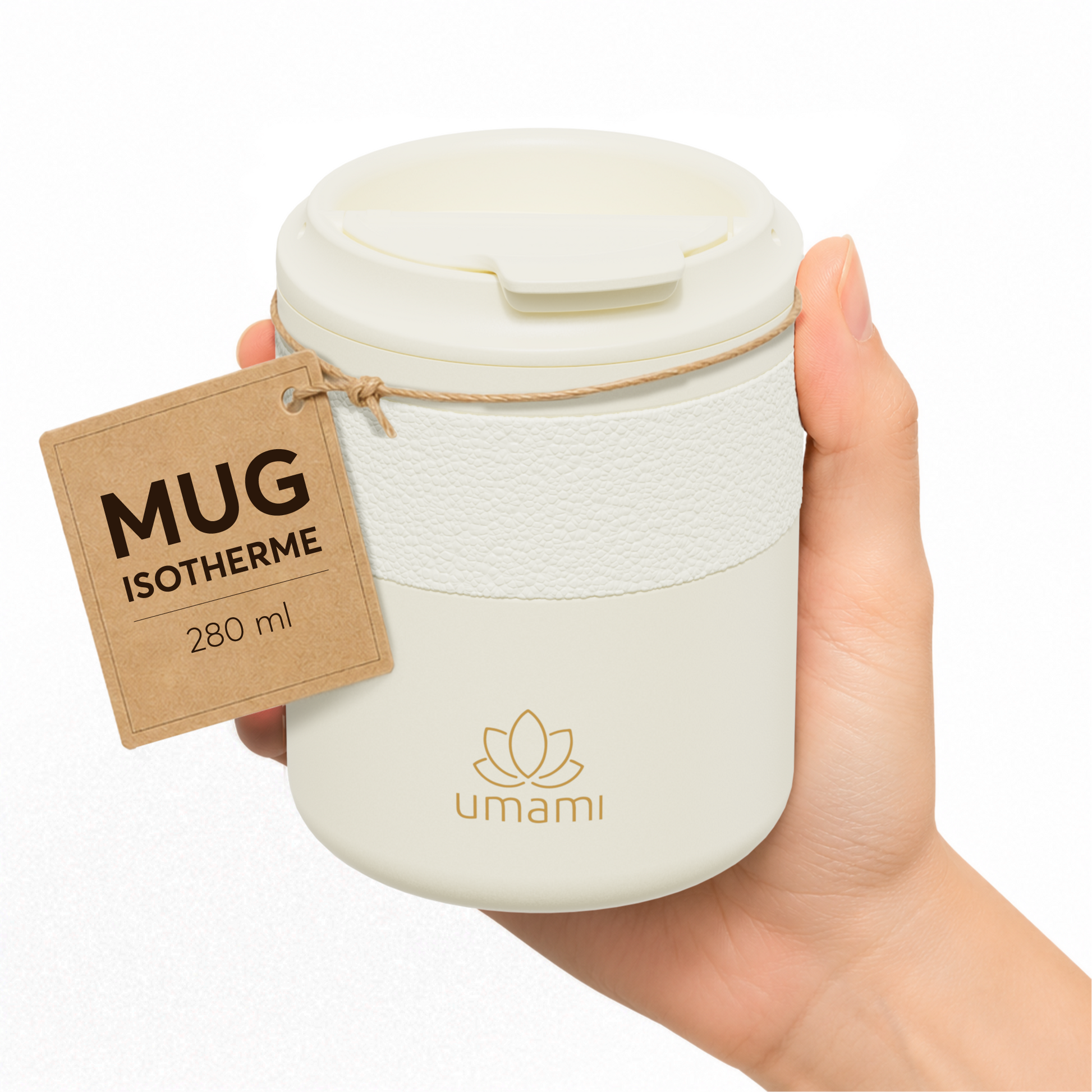 Thermobecher Creme 280 ml von Umami