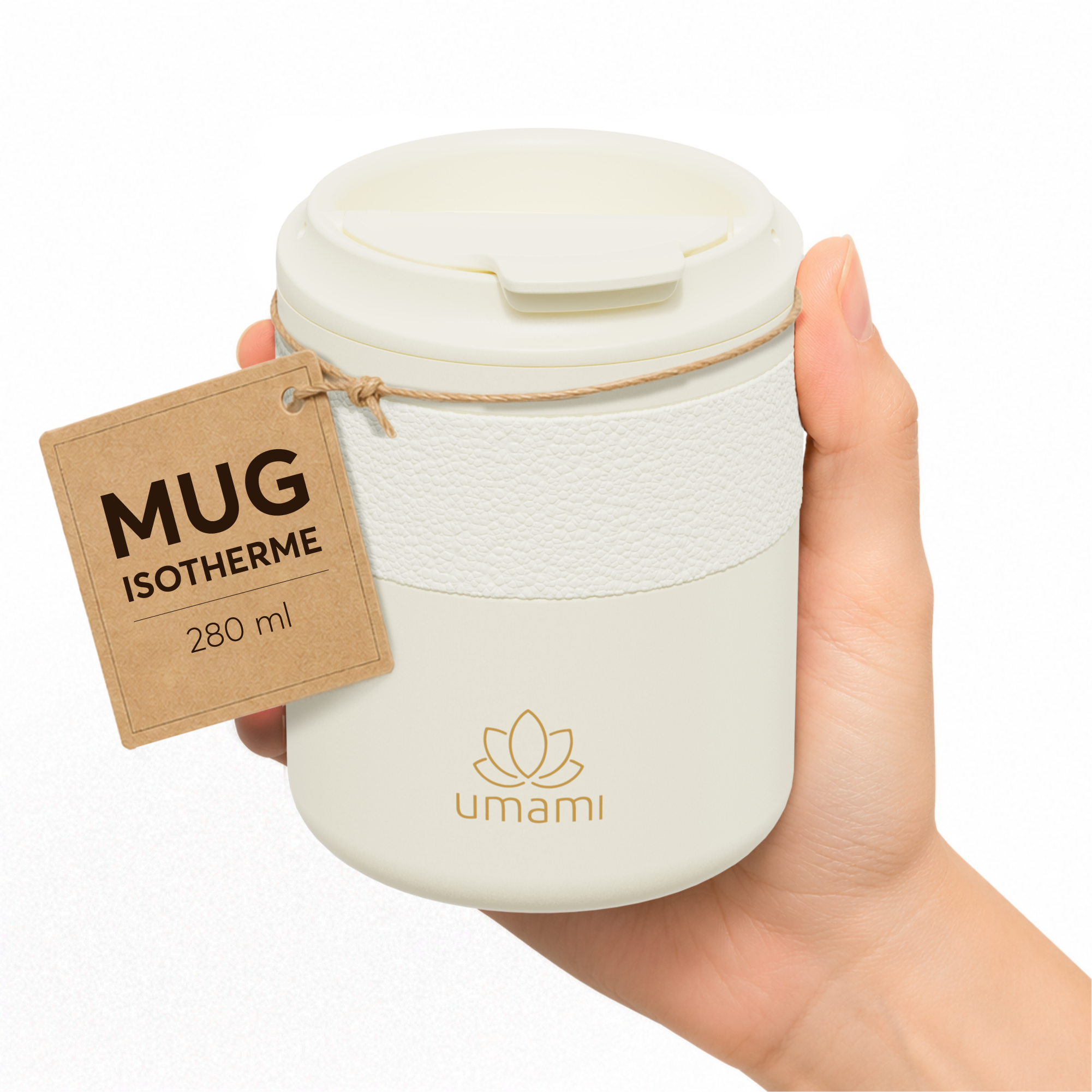 Thermobecher Creme 280 ml von Umami