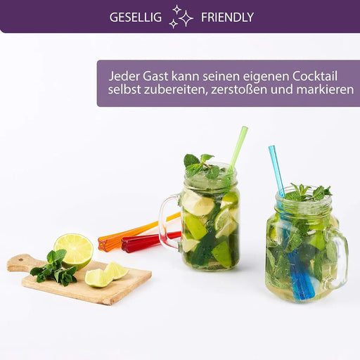 Cocktail Stössel-Strohhalm 6er-Set von Mastrad