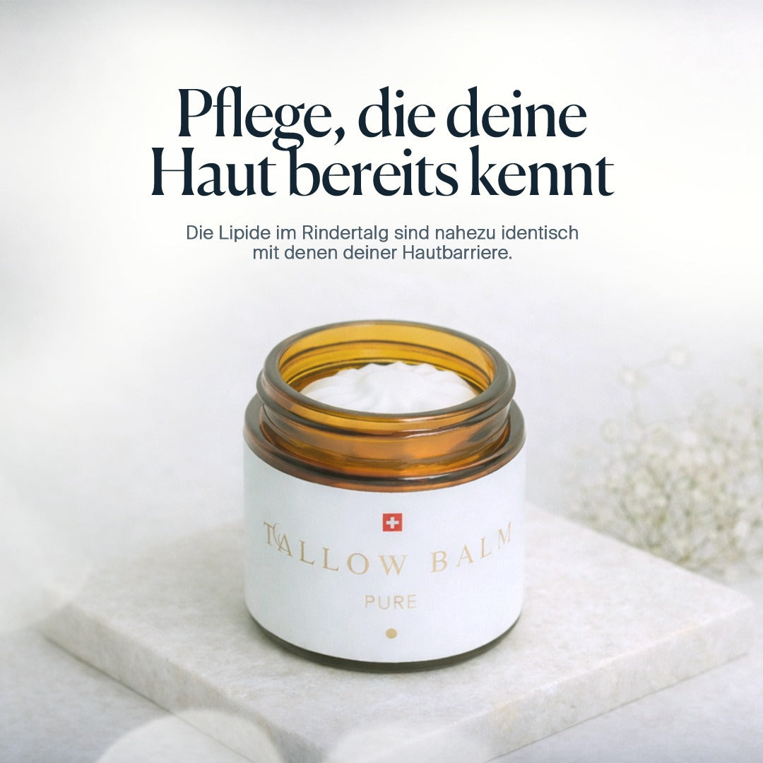 Tallow Balm Pure – Hautbalsam mit Rindertalg & Vitamin E, 60 ml von guteszeug.ch