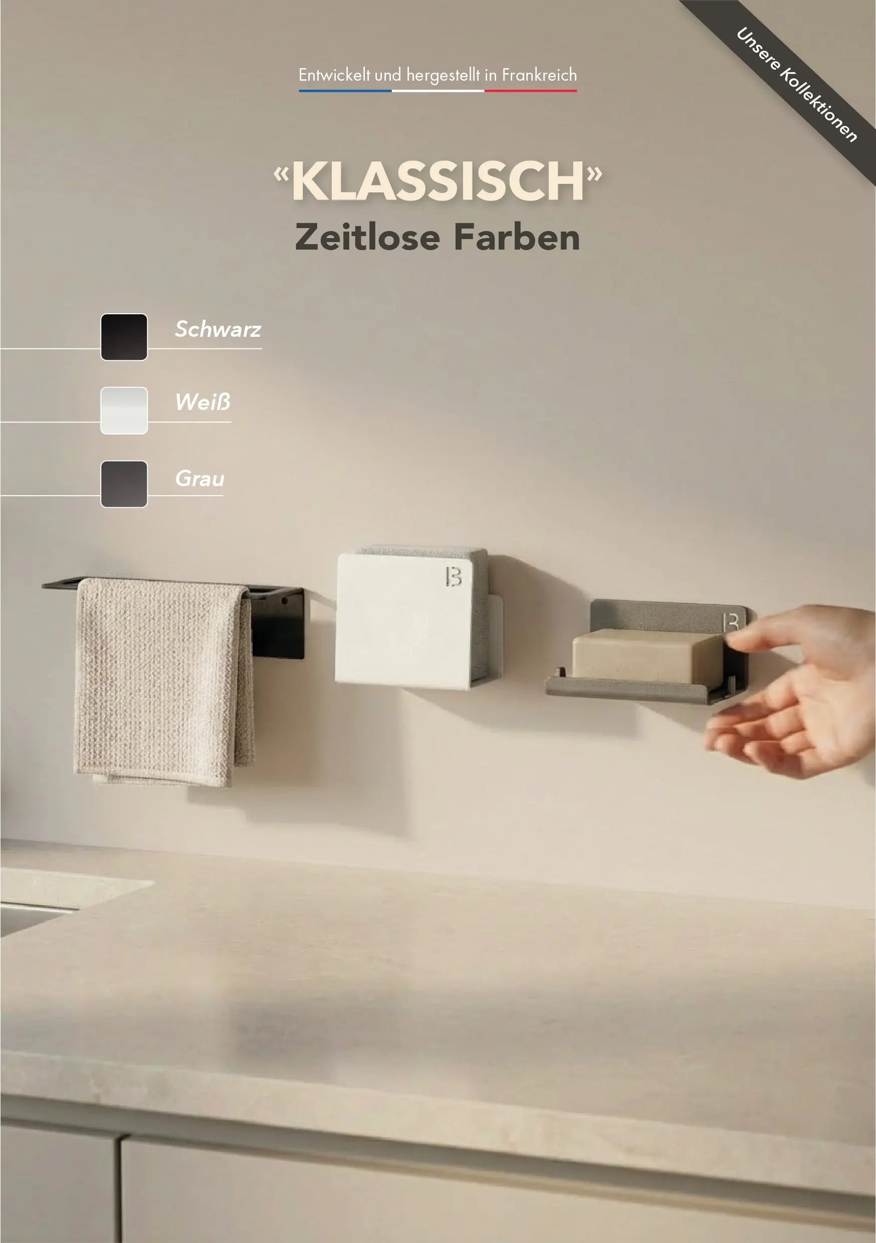 Schwammhalter zur Wandmontage silber von Well Care