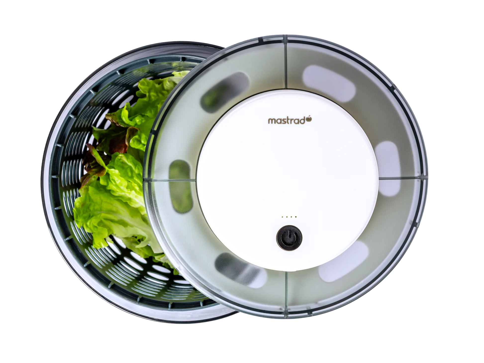 Elektrische Salatschleuder klein grau von Mastrad