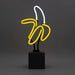 Glas Neon Tischlampe mit Betonsockel - Banane von Locomocean