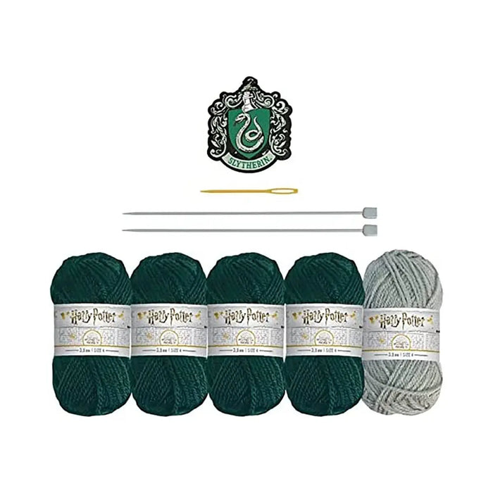 Harry Potter Strickset Schlauchschal Slytherin von Thumbs Up