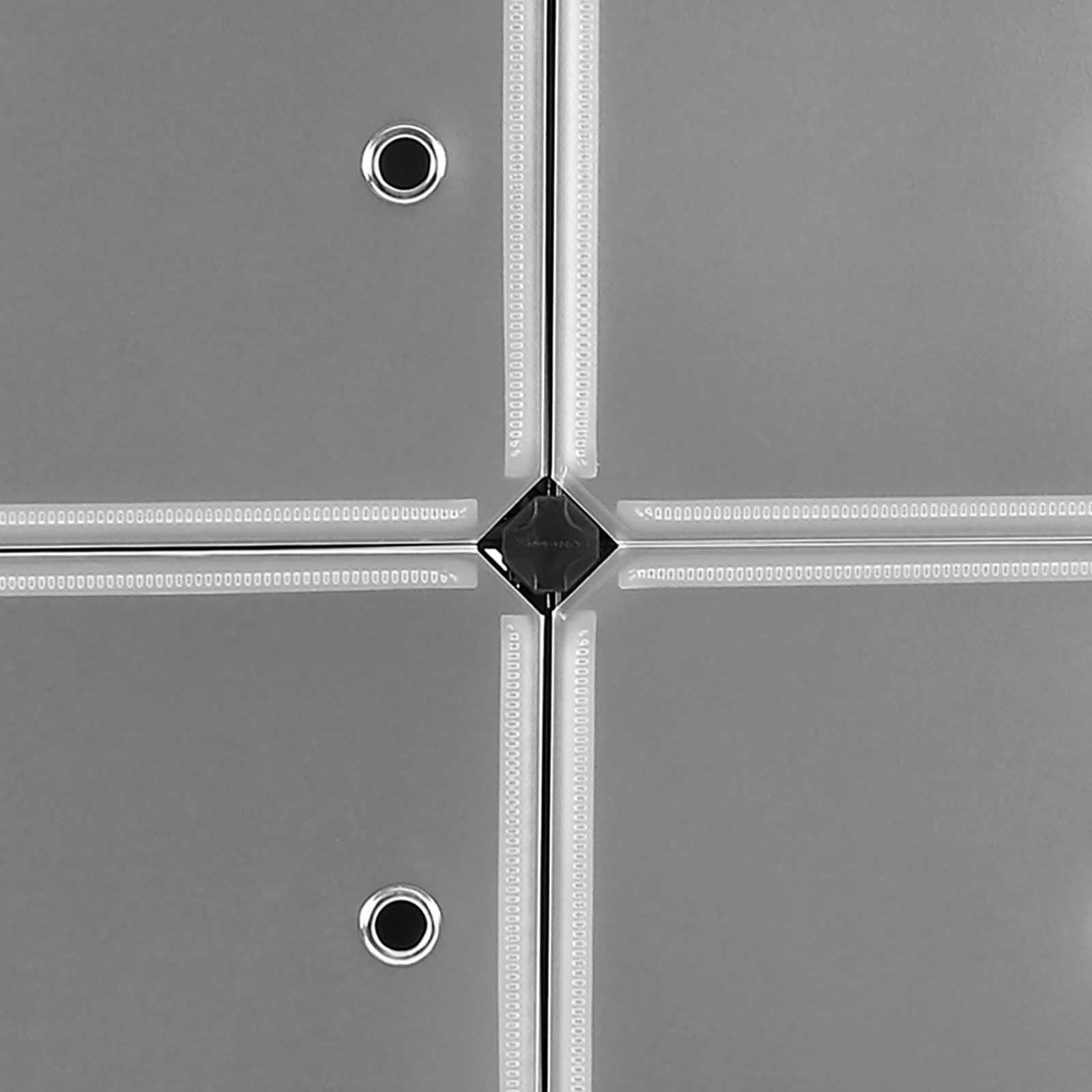 Kunststoffschrank 12 Fächer Schwarz von Songmics