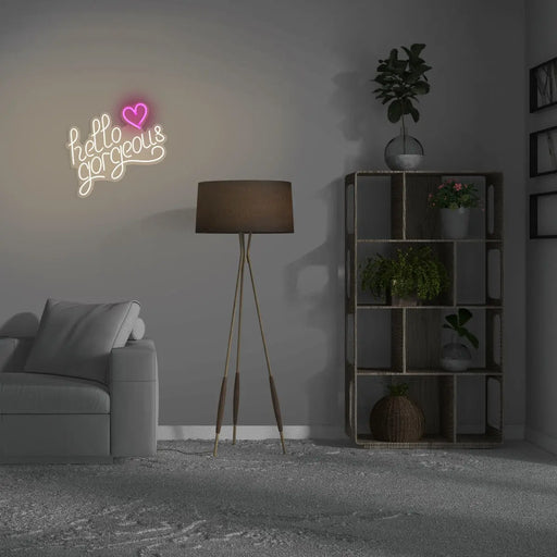 LED Wandneon- Hello Gorgeous von Locomocean
