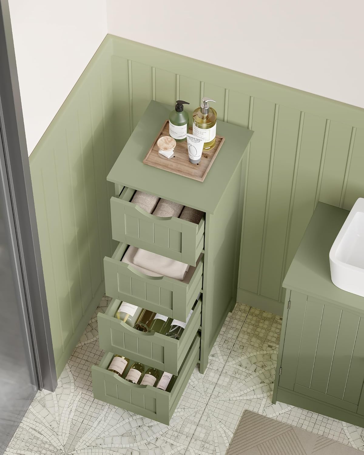 Landhausstil Beistellschrank von Songmics