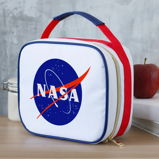 Lunchtasche mit Reißverschluss weiß von NASA