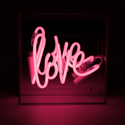 Mini Acryl-Box Neon - Love von Locomocean