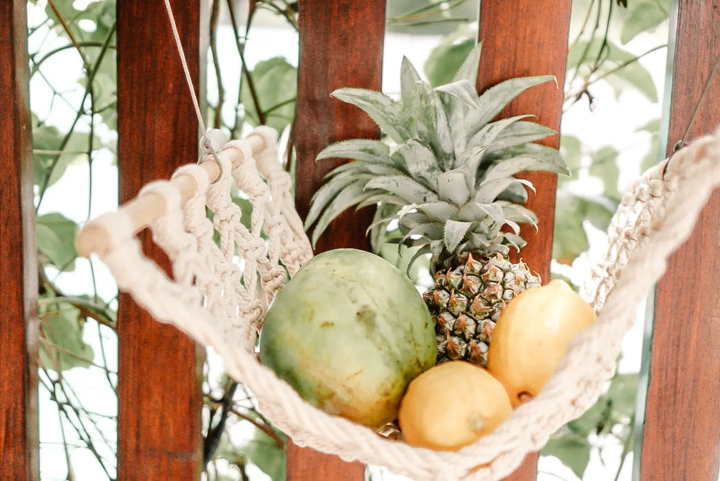 Obst Hängematte Makrame von Sasak Market